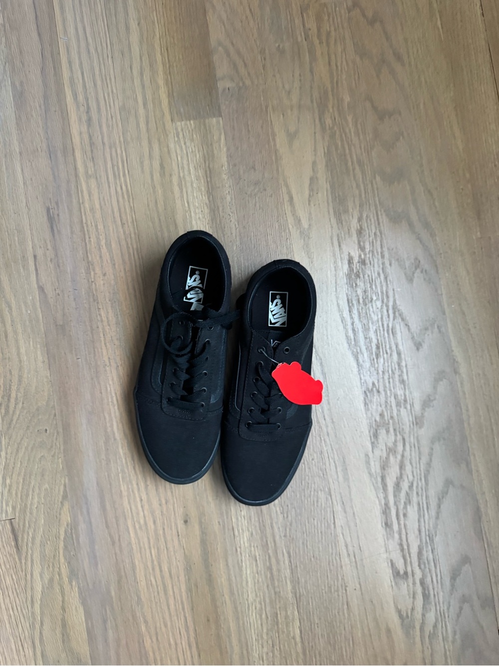 Vans All-Black Canvas Low-Top Sneakers